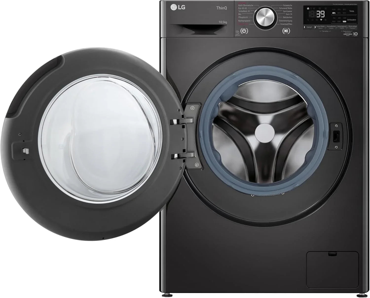 LG F4WV7080, Klasse A, Frontlader-Waschmaschine 8 kg, 1400 U/Min, AI Direct Drive, Wi-Fi, Tiefenreinigung mit Dampf, Groe Kapazitt, TRIPLE A, Auentür aus Sicherheitsglas, 62 x 60 x 85 cm  Wei