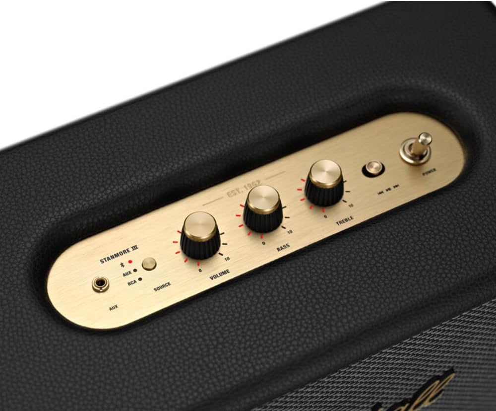 Marshall Stanmore III Bluetooth-Lautsprecher, Kabellos – Schwarz