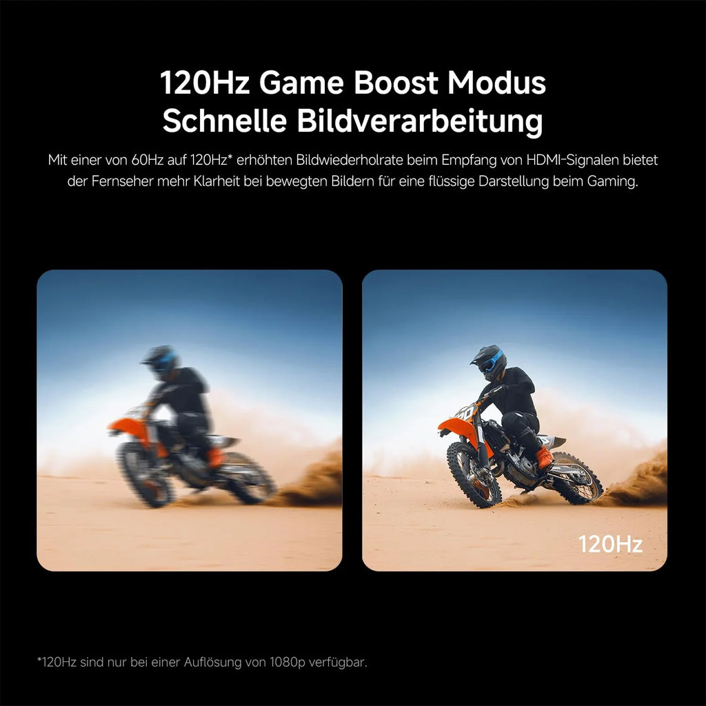 XIAOMI A Pro, 55" (140 cm), 4K UHD QLED, Smart TV, Google TV, Triple Tuner DVB-C/S/S2/T/T2, HDR10+, Game Boost 120Hz, MEMC, Sprachsteuerung mit, 2+8GB, Kompatibel mit Apple Airplay & Google Cast