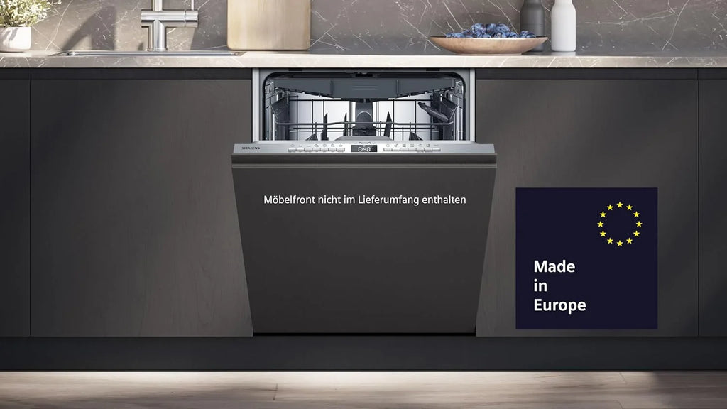 Siemens SN63EX06VE, iQ300 Smarter Geschirrspüler, Vollintegrierte Spülmaschine, 60 cm, Besteckschublade, Extra leise, varioSpeed, Automatische Türöffnung, Dreifach rackMatic, infoLight, intesiveZone