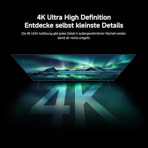 XIAOMI A Pro, 55" (140 cm), 4K UHD QLED, Smart TV, Google TV, Triple Tuner DVB-C/S/S2/T/T2, HDR10+, Game Boost 120Hz, MEMC, Sprachsteuerung mit, 2+8GB, Kompatibel mit Apple Airplay & Google Cast