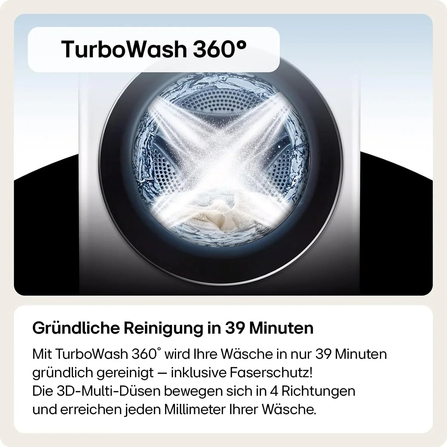LG F4WV7080, Klasse A, Frontlader-Waschmaschine 8 kg, 1400 U/Min, AI Direct Drive, Wi-Fi, Tiefenreinigung mit Dampf, Groe Kapazitt, TRIPLE A, Auentür aus Sicherheitsglas, 62 x 60 x 85 cm  Wei