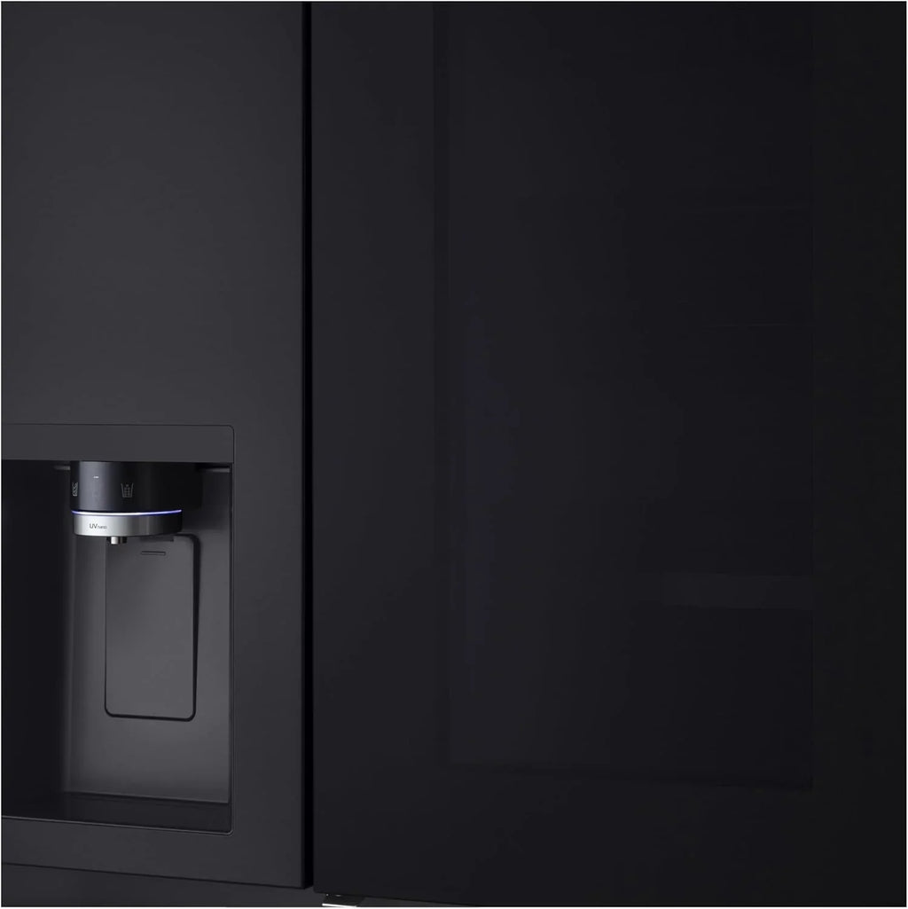 LG GSGV81PYLL Side by Side Kühlschrank, Klasse E, 635 L, Instaview, Kühlschrank mit Gefrierfach, Eis-, Crushed Ice- Wasserspender, Total NoFrost, Smart Inverter Kompressor, Wi-Fi