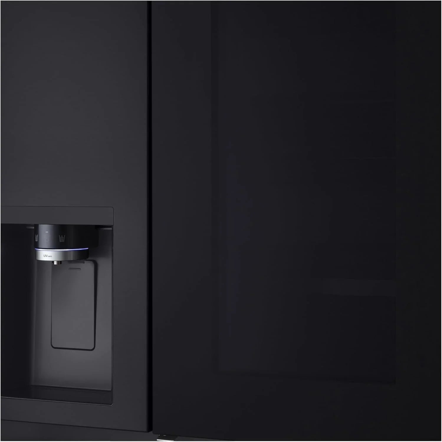 LG GSGV81PYLL Side by Side Kühlschrank, Klasse E, 635 L, Instaview, Kühlschrank mit Gefrierfach, Eis-, Crushed Ice- Wasserspender, Total NoFrost, Smart Inverter Kompressor, Wi-Fi