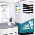 Monzana® lokale Klimaanlage MZKA2000 Mobil Abluftschlauch 7000BTU 3in1 750W 24h Timer 25qm Fernbedienung Luftentfeuchter Rollladenkit Klimagerät