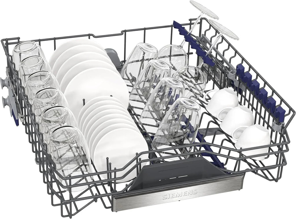 Siemens SN63EX06VE, iQ300 Smarter Geschirrspüler, Vollintegrierte Spülmaschine, 60 cm, Besteckschublade, Extra leise, varioSpeed, Automatische Türöffnung, Dreifach rackMatic, infoLight, intesiveZone