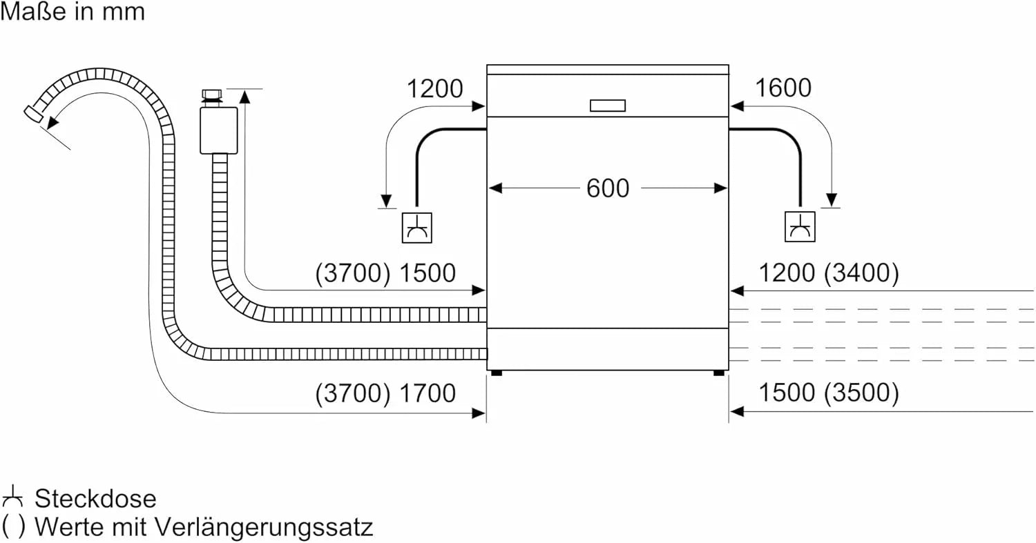 Siemens SN63EX06VE, iQ300 Smarter Geschirrspüler, Vollintegrierte Spülmaschine, 60 cm, Besteckschublade, Extra leise, varioSpeed, Automatische Türöffnung, Dreifach rackMatic, infoLight, intesiveZone