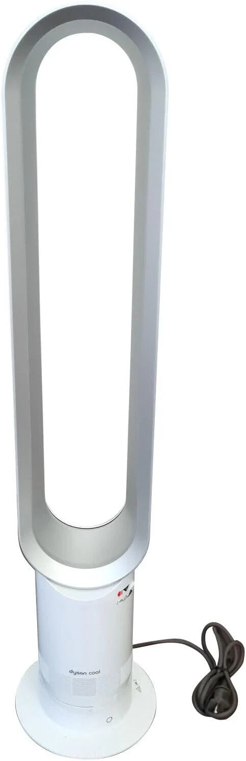Dyson Cool AM07 Ventilator mit Fernbedienung 100cm, 9h Timer, Turmventilator leise weiß/silber, ENERGIESPAREND, Lüfter Standventilator Schlafzimmer, Lautstärke 48db, 10 Stufen