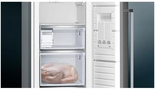 Siemens GS58NDWDP, iQ500 Freistehender Gefrierschrank, 191 x 70 cm, 366 L, noFrost, bigBox, LED-Innenbeleuchtung, superFreezing, varioZone für anpassbaren Gefrierraum, freshSense
