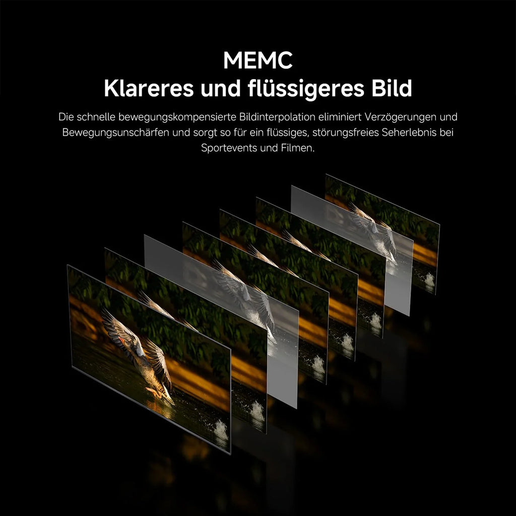 XIAOMI A Pro, 55" (140 cm), 4K UHD QLED, Smart TV, Google TV, Triple Tuner DVB-C/S/S2/T/T2, HDR10+, Game Boost 120Hz, MEMC, Sprachsteuerung mit, 2+8GB, Kompatibel mit Apple Airplay & Google Cast