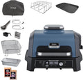 Ninja Woodfire Electric BBQ Grill & Smoker & Air Fryer, 7-in-1 Outdoor BBQ Grill, Air Fry, Smoke, Roast, Bake and more, Weather Resistant, Non-Stick, Portable, Electric, Grey/Black OG701EU