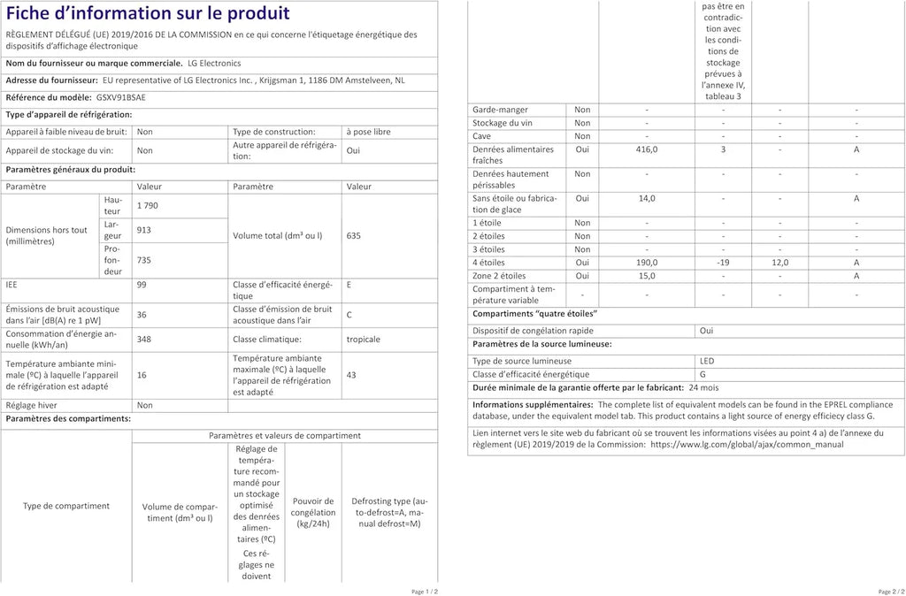 LG GSGV81PYLL Side by Side Kühlschrank, Klasse E, 635 L, Instaview, Kühlschrank mit Gefrierfach, Eis-, Crushed Ice- Wasserspender, Total NoFrost, Smart Inverter Kompressor, Wi-Fi