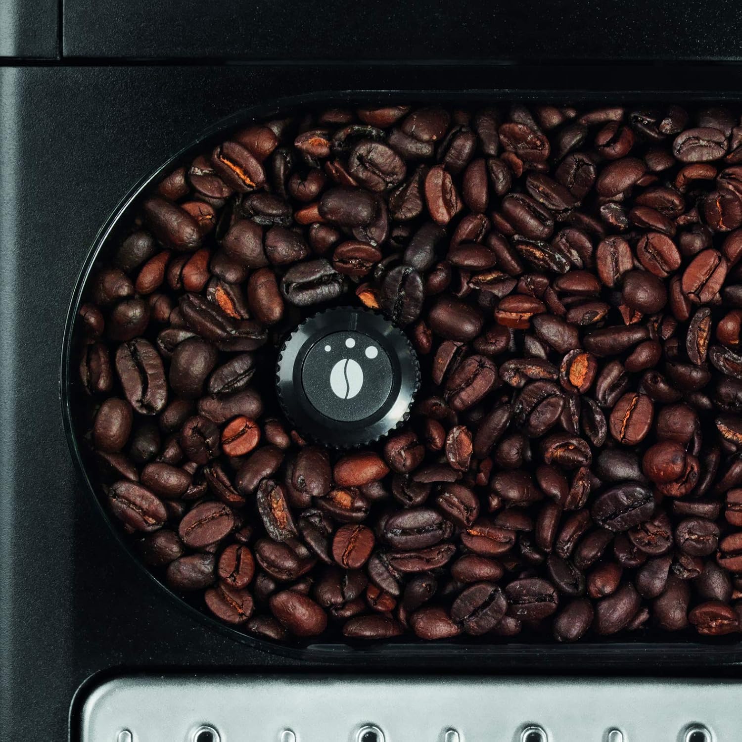 Krups Essential Kaffeevollautomat mit Milchschlauch, 2-Tassen-Funktion, LCD-Display, Einfache Reinigung, Kaffeemaschine, TÜV-Siegel, Schwarz, EA816031