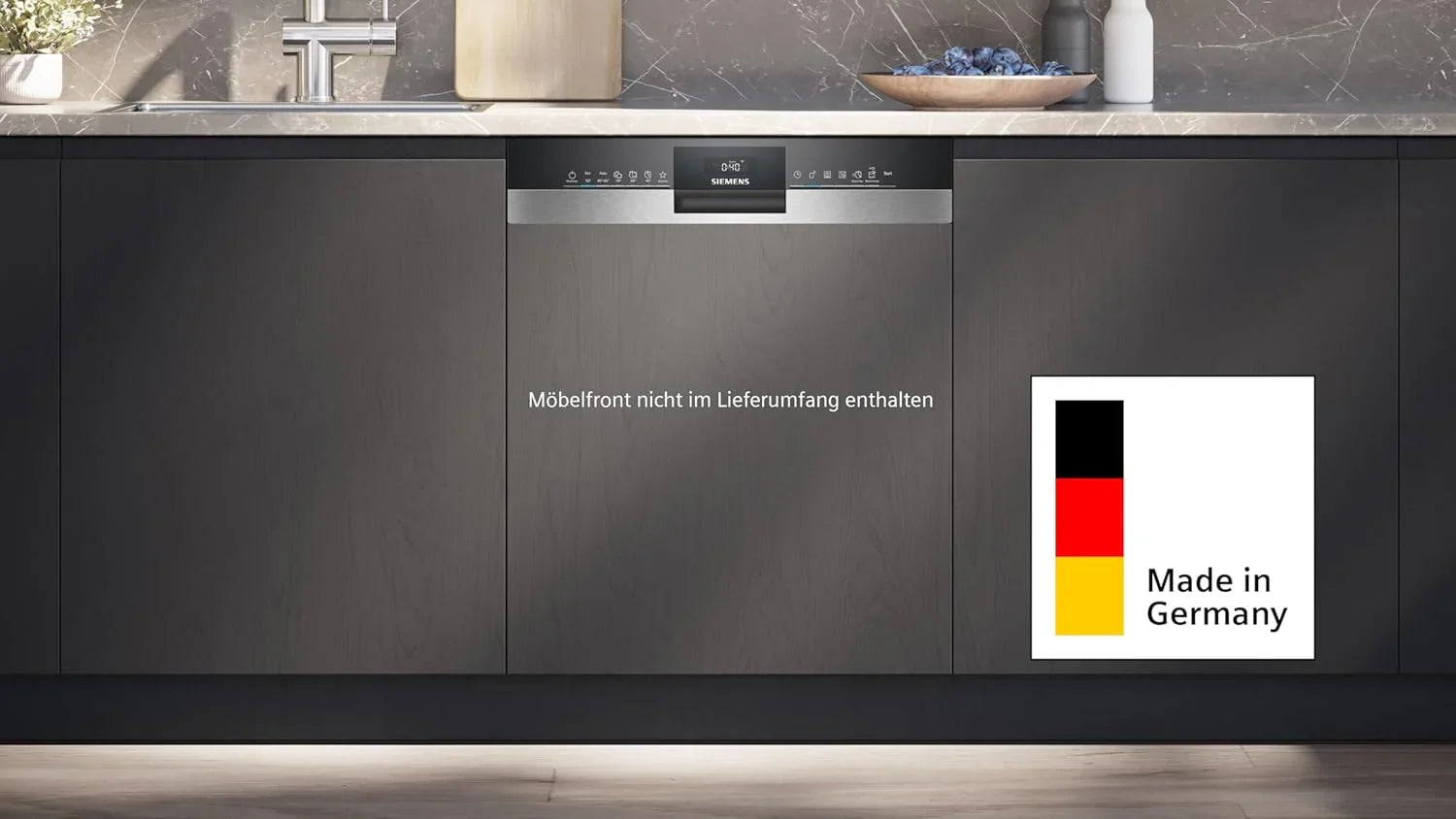 Siemens SN63EX06VE, iQ300 Smarter Geschirrspüler, Vollintegrierte Spülmaschine, 60 cm, Besteckschublade, Extra leise, varioSpeed, Automatische Türöffnung, Dreifach rackMatic, infoLight, intesiveZone
