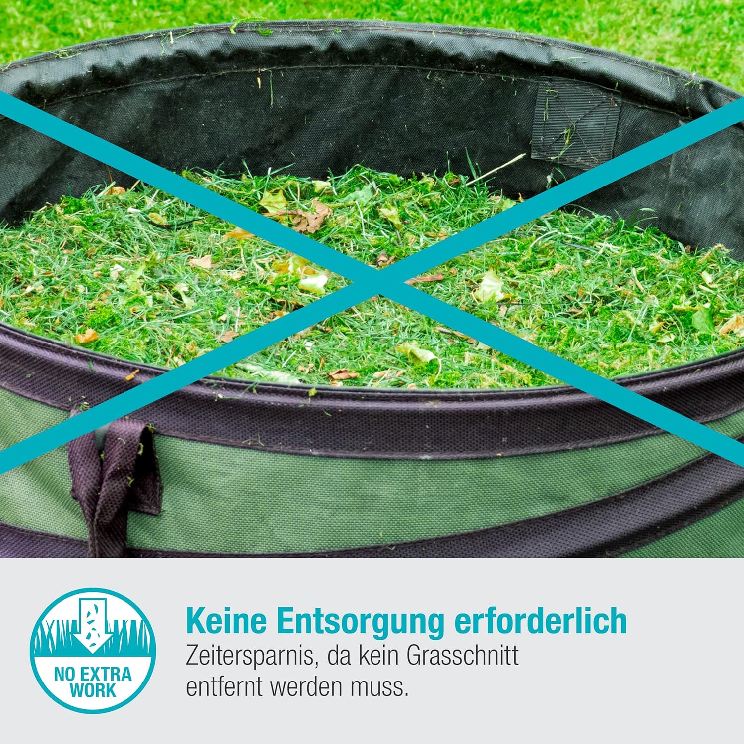 Gardena Akku-Rasenmäher HandyMower 22/18V P4A Ready-To-Use Set: Handrasenmäher, für Rasenflächen bis zu 50 m², Schnitthöhenverstellbar, inkl. 18V P4A Akku (14620-20)