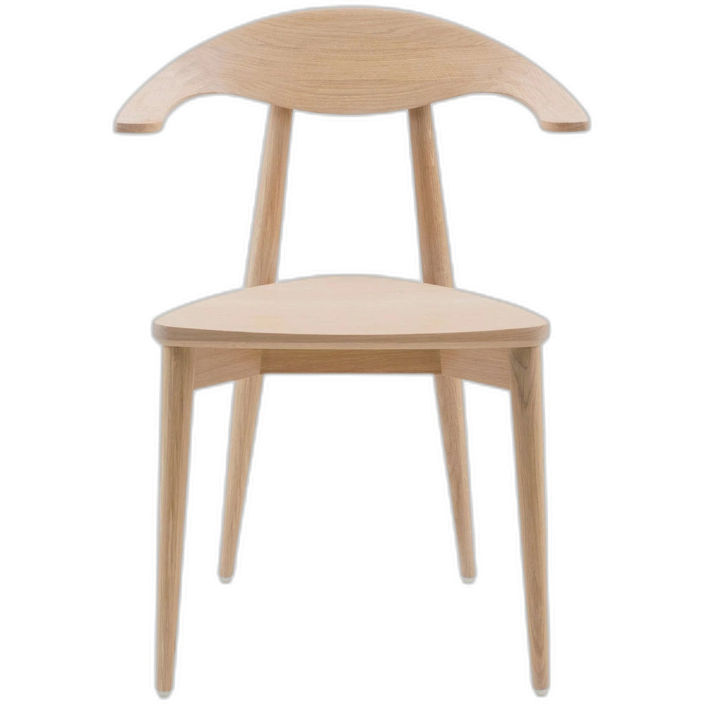 Chaise de Bureau en Bois de Chêne Blanc