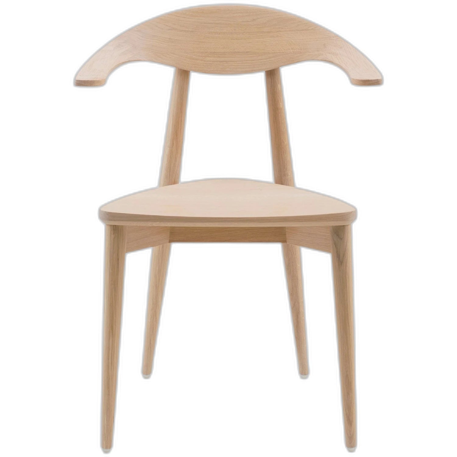 Chaise de Bureau en Bois de Chêne Blanc