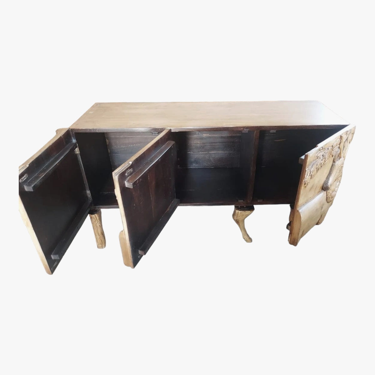 Meuble Multimédia et Buffet de Rangement Style Moderne