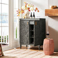 Meuble Bar Bois de Mangue Finition Anthracite