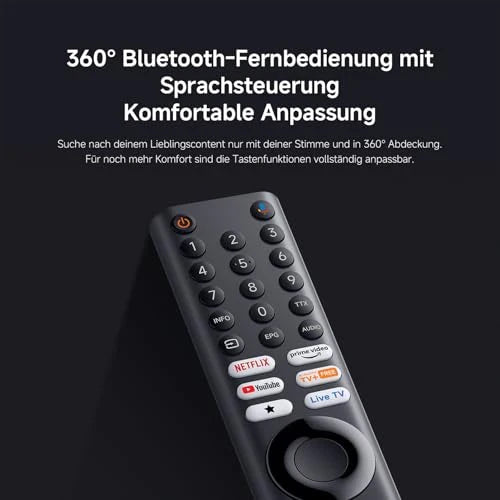 XIAOMI A Pro, 55" (140 cm), 4K UHD QLED, Smart TV, Google TV, Triple Tuner DVB-C/S/S2/T/T2, HDR10+, Game Boost 120Hz, MEMC, Sprachsteuerung mit, 2+8GB, Kompatibel mit Apple Airplay & Google Cast