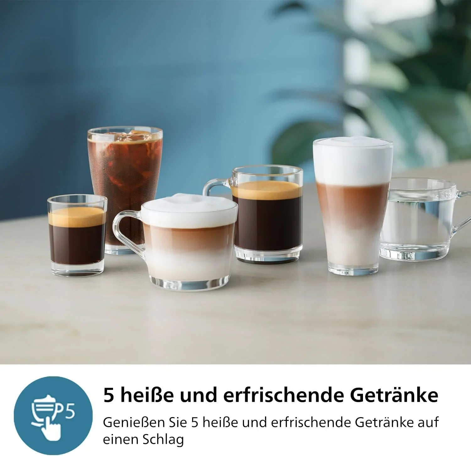 Philips 2300 Serie Vollautomatische Espressomaschine - 4 Getränke, modernes Farb-Touchscreen-Display, LatteGo-Milchsystem, SilentBrew, Keramikmahlwerk, AquaClean-Filter. Weißes Chrom (EP2333/40)