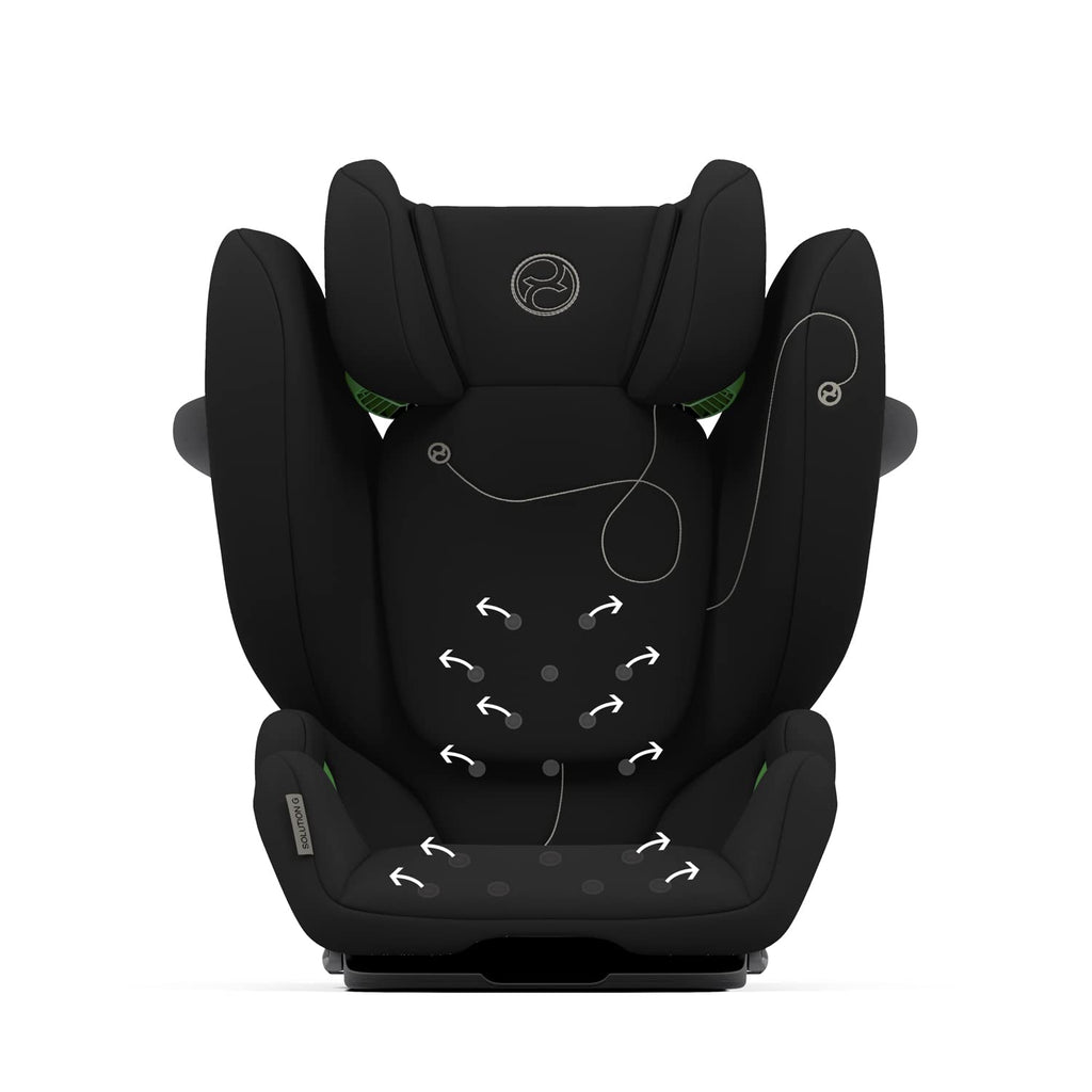 CYBEX Gold Kinder-Autositz Solution G i-Fix, Für Autos mit und ohne ISOFIX, Ab ca. 3 bis 12 Jahre (100 - 150 cm), Ab ca. 15 bis 50 kg, Lava Grey