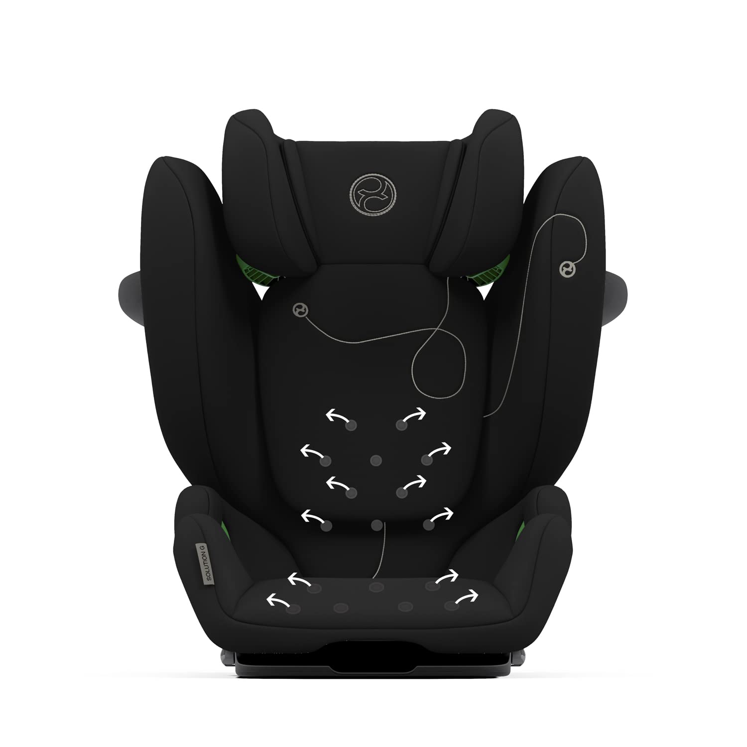 CYBEX Gold Kinder-Autositz Solution G i-Fix, Für Autos mit und ohne ISOFIX, Ab ca. 3 bis 12 Jahre (100 - 150 cm), Ab ca. 15 bis 50 kg, Lava Grey