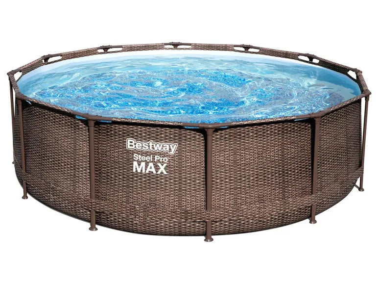 »Steel Pro Max™ DELUXE SERIES™« Framepool-Set, mit Filterpumpe und Leiter