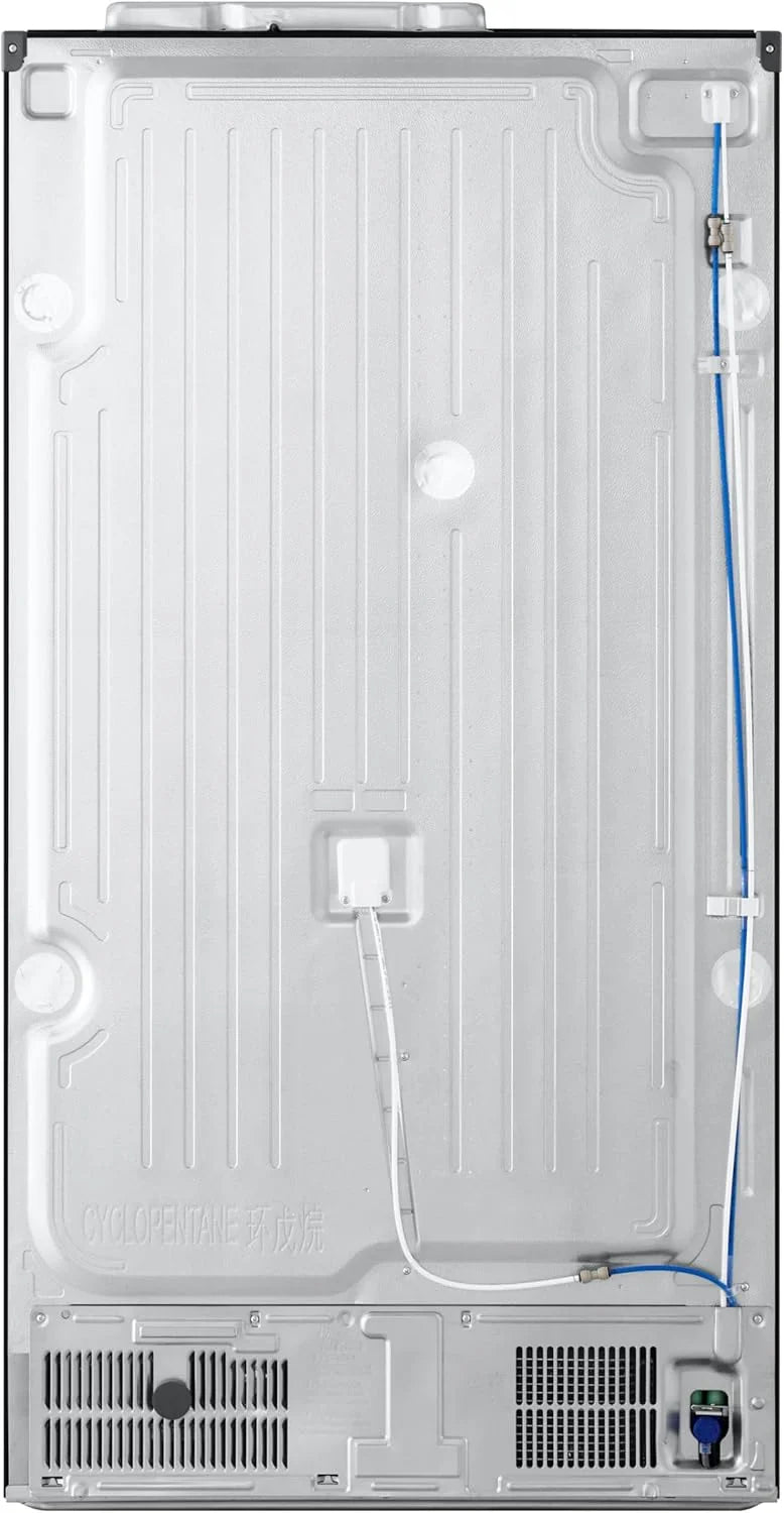 LG GSGV81PYLL Side by Side Kühlschrank, Klasse E, 635 L, Instaview, Kühlschrank mit Gefrierfach, Eis-, Crushed Ice- Wasserspender, Total NoFrost, Smart Inverter Kompressor, Wi-Fi