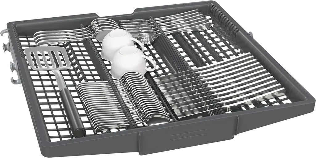 Siemens SN63EX06VE, iQ300 Smarter Geschirrspüler, Vollintegrierte Spülmaschine, 60 cm, Besteckschublade, Extra leise, varioSpeed, Automatische Türöffnung, Dreifach rackMatic, infoLight, intesiveZone