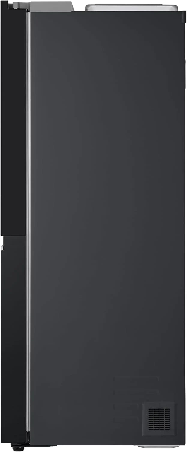 LG GSGV81PYLL Side by Side Kühlschrank, Klasse E, 635 L, Instaview, Kühlschrank mit Gefrierfach, Eis-, Crushed Ice- Wasserspender, Total NoFrost, Smart Inverter Kompressor, Wi-Fi
