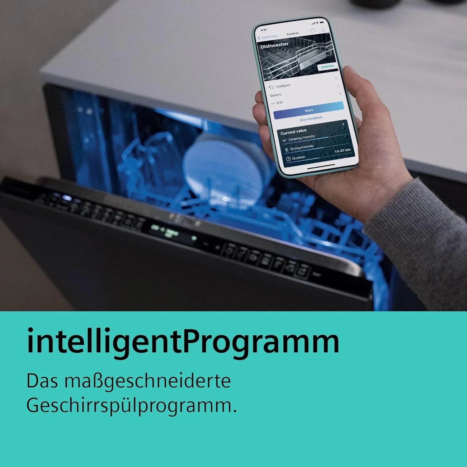 Siemens SN63EX06VE, iQ300 Smarter Geschirrspüler, Vollintegrierte Spülmaschine, 60 cm, Besteckschublade, Extra leise, varioSpeed, Automatische Türöffnung, Dreifach rackMatic, infoLight, intesiveZone