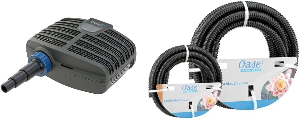 OASE 51096 Filter und Bachlaufpumpe AquaMax Eco Classic 5500, 5300 l/h Förderleistung, energiesparende Bachlaufpumpe, Teichpumpe, Filter, Pumpe, Bachlauf, Dunkelgrau