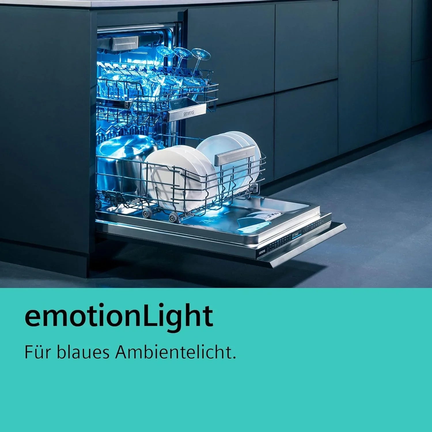 Siemens SN63EX06VE, iQ300 Smarter Geschirrspüler, Vollintegrierte Spülmaschine, 60 cm, Besteckschublade, Extra leise, varioSpeed, Automatische Türöffnung, Dreifach rackMatic, infoLight, intesiveZone