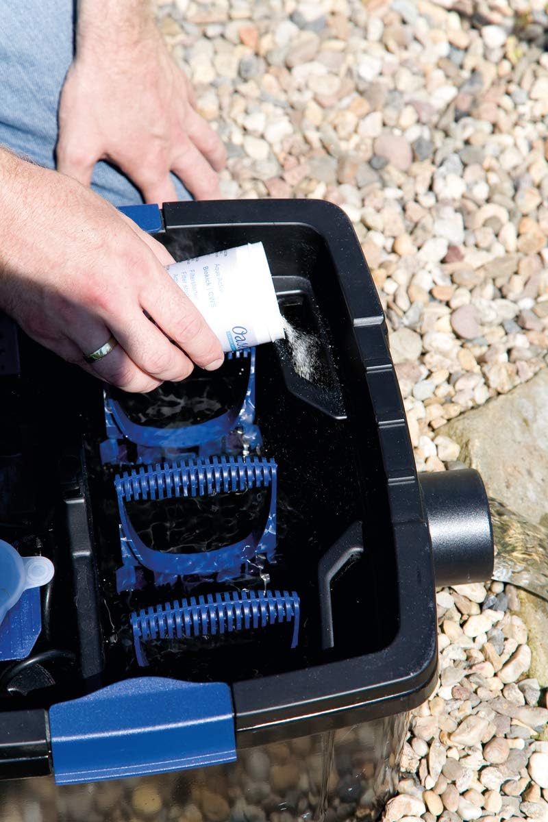 OASE 51096 Filter und Bachlaufpumpe AquaMax Eco Classic 5500, 5300 l/h Förderleistung, energiesparende Bachlaufpumpe, Teichpumpe, Filter, Pumpe, Bachlauf, Dunkelgrau