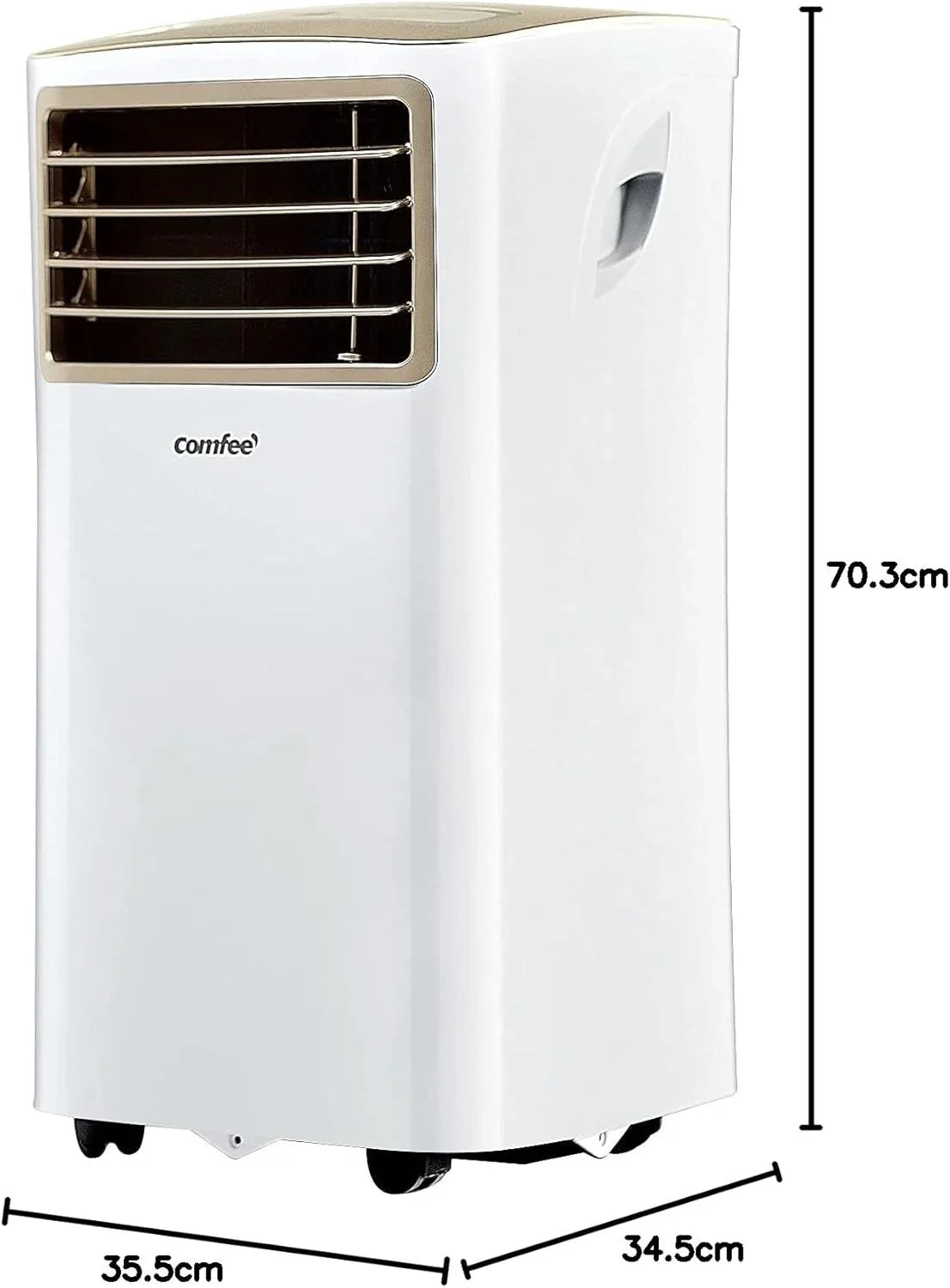 Comfee Mobiles Klimagerät MPPH-09CRN7, 9000 BTU 2,6kW, Kühlen&Ventilieren&Entfeuchten, Raumgröße bis 88m³(33㎡), Mobile Klimaanlage mit Abluftschlauch
