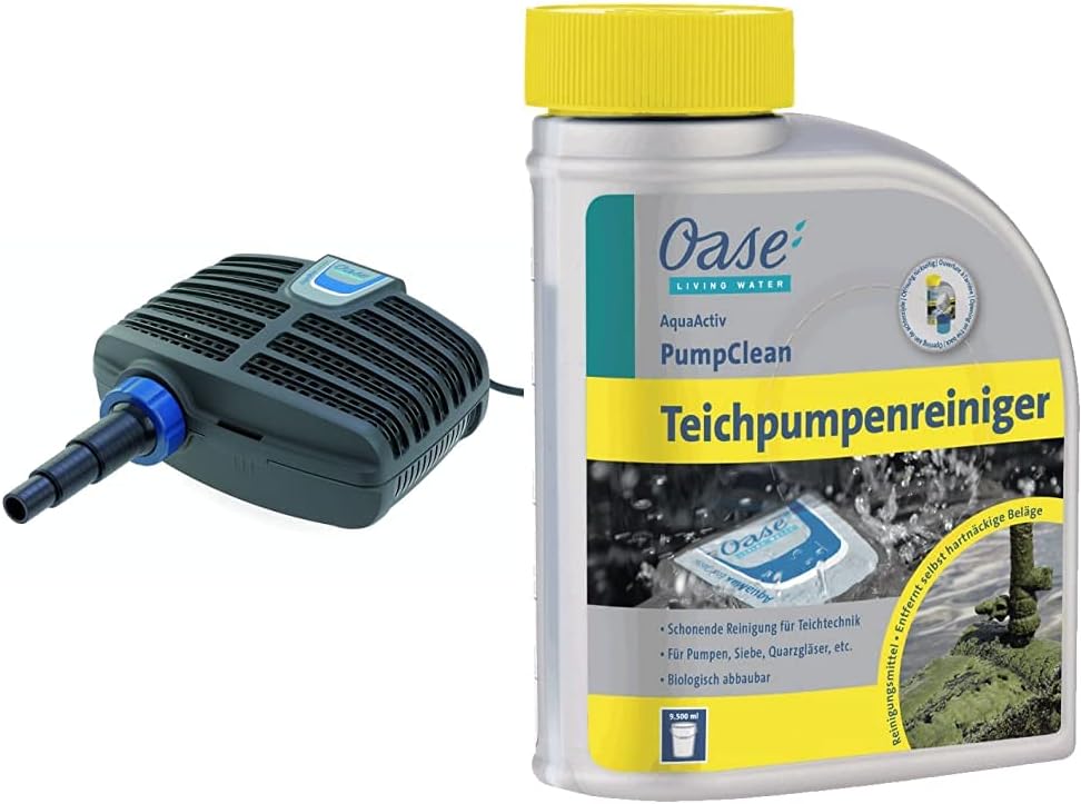 OASE 51096 Filter und Bachlaufpumpe AquaMax Eco Classic 5500, 5300 l/h Förderleistung, energiesparende Bachlaufpumpe, Teichpumpe, Filter, Pumpe, Bachlauf, Dunkelgrau
